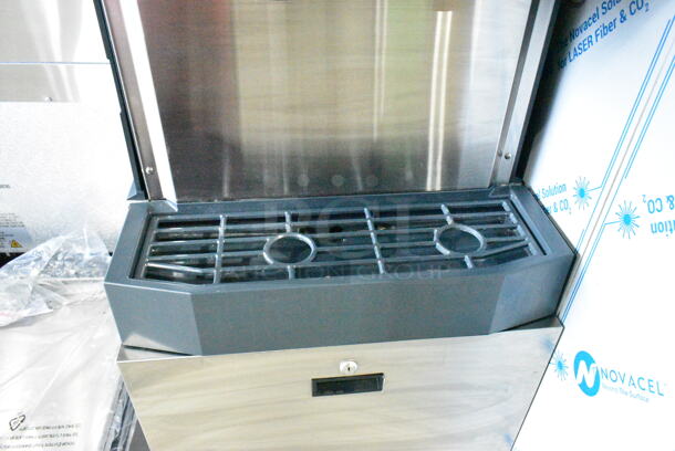 BRAND NEW SCRATCH AND DENT! 2024 Scotsman HID540AB-1A Meridian 21 1/4" Air Cooled Nugget Ice Machine with 40 lb. Bin, Push Button Ice and Water Dispensing, and Cabinet Stand. 500 lb. 115 Volts, 1 Phase.  - Image 6 of 10