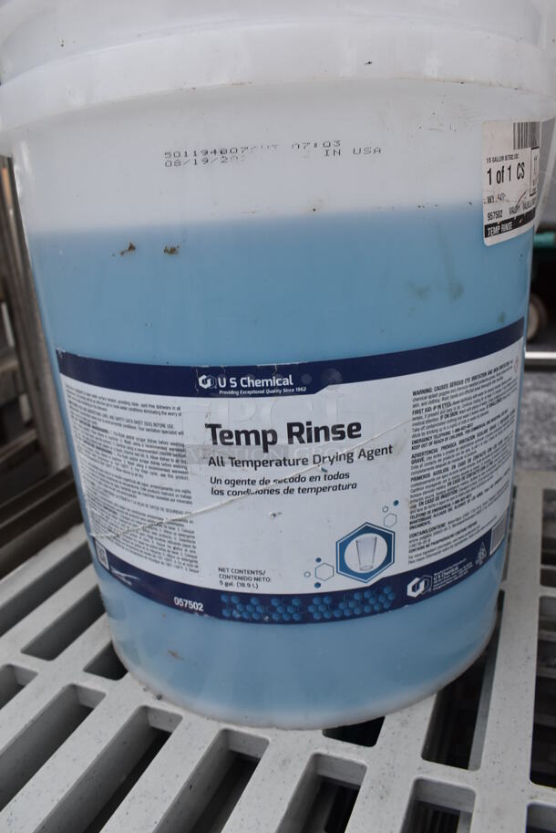 ALL ONE MONEY! Lot of Poly Shelf Pieces and Temp Rinse Cleaner. - Image 5 of 6