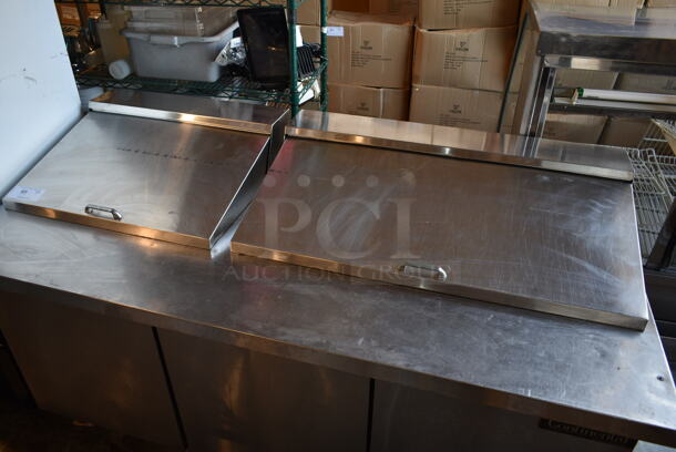 Continental SW72-20M Stainless Steel Commercial Sandwich Salad Prep Table Bain Marie Mega Top on Commercial Casters. 115 Volts, 1 Phase. Tested and Powers On But Does Not Get Cold - Image 2 of 10