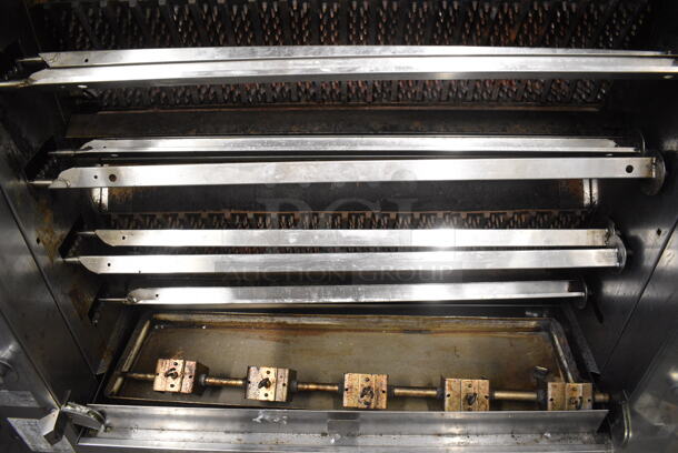 Rotisol 1350.8 Stainless Steel Commercial Floor Style Natural Gas Powered Rotisserie Oven on Commercial Casters. - Image 8 of 11