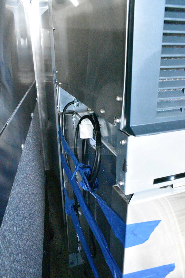 BRAND NEW SCRATCH AND DENT! 2024 Scotsman HID540AB-1A Meridian 21 1/4" Air Cooled Nugget Ice Machine with 40 lb. Bin, Push Button Ice and Water Dispensing, and Cabinet Stand. 500 lb. 115 Volts, 1 Phase.  - Image 8 of 10