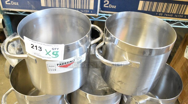 5 Vollrath 11101-20 Paderno 6 1/2 qt Stainless Steel Stock Pot. 5 Times Your Bid!  - Image 4 of 7