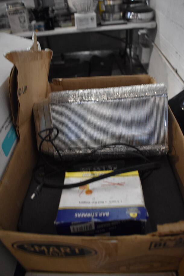 ALL ONE MONEY! Lot of Various Items on Tabletop Including Plastic Lids and Napkins - Image 10 of 12