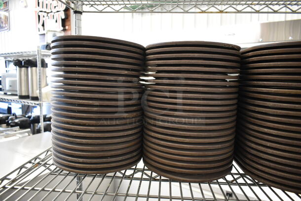 ALL ONE MONEY! Lot of 91 Brown Chargers w/ Metal Inserts. - Image 6 of 6