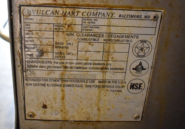 LATE MODEL! Vulcan MSA72 Stainless Steel Commercial Countertop Natural Gas Powered Flat Top Griddle w/ Thermostatic Controls. 162,000 BTU. 73x40x25 - Image 5 of 8