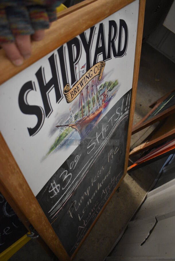 Shipyard Double Sided A Frame Sidewalk Sign. 24x2x41 - Image 3 of 3