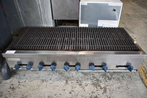 Blue Flame Stainless Steel Commercial Countertop Electric Powered Charbroiler Grill. 208 Volts, 3 Phase. 60.5x29x14