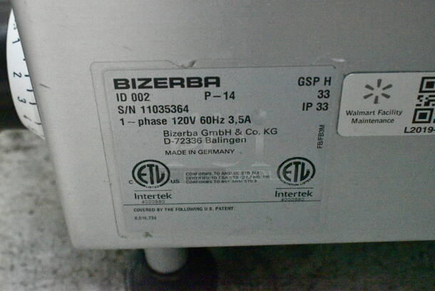 Bizerba GSP H Stainless Steel Commercial Countertop Meat Slicer. 120 Volts 1 Phase. Tested and Working! - Image 5 of 5
