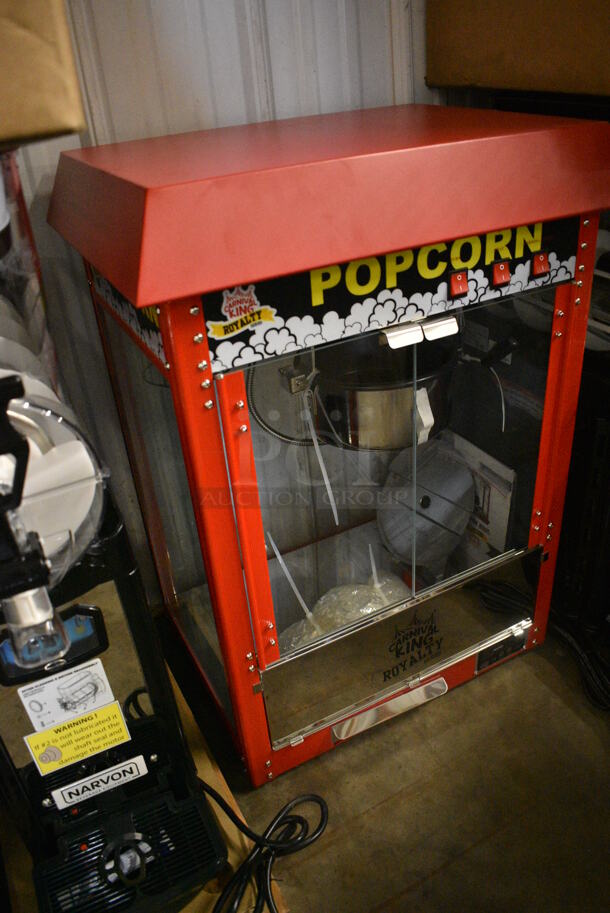 BRAND NEW IN BOX! Carnival King Model 382PM30R Metal Commercial Countertop Popcorn Machine. 110 Volts, 1 Phase. 22x16.5x30 - Image 2 of 10