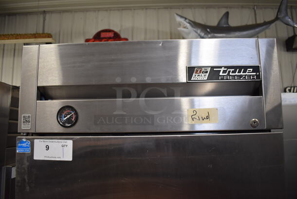 2013 True T-23F ENERGY STAR Stainless Steel Commercial Single Door Reach In Freezer w/ Poly Coated Racks on Commercial Casters. 115 Volts, 1 Phase. 27x30x83.5. Tested and Working! - Image 4 of 6