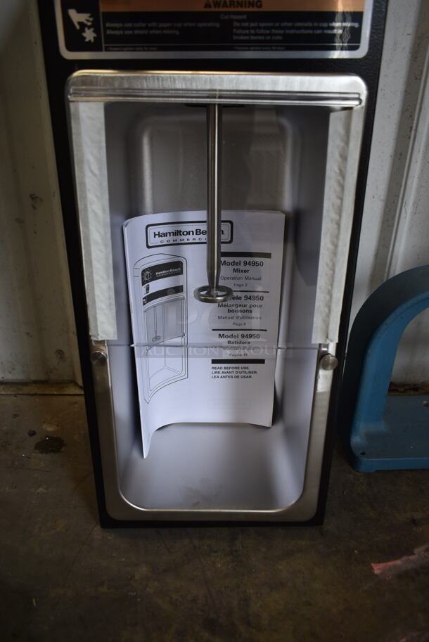 BRAND NEW SCRATCH AND DENT! Hamilton Beach 94950 Metal Commercial Countertop Mix 'N Chill Drink Mixer. 120 Volts, 1 Phase. Tested and Working! - Image 4 of 7