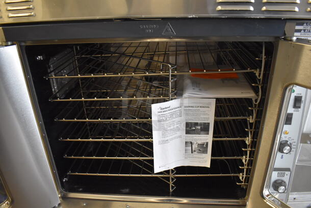 2 BRAND NEW SCRATCH AND DENT! 2022 Garland MCO-GS-10S Master 200 Natural Gas Powered Full Size Convection Ovens w/ View Through Doors, Metal Oven Racks and Thermostatic Controls. 60,000 BTU. 38x38x71. 2 Times Your Bid! - Image 10 of 12