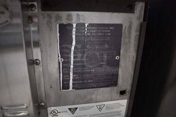 2015 Turbochef Model NGO Metal Commercial Countertop Electric Powered Rapid Cook Oven. 208/240 Volts, 1 Phase. 16x29.5x20.5 - Image 7 of 8