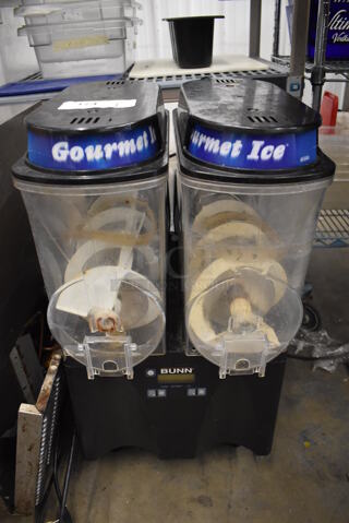 2014 Bunn ULTRA-2 Stainless Steel Commercial Countertop 2 Hopper Slushie Machine. 120 Volts, 1 Phase. 15x19x25. Tested and Working!
