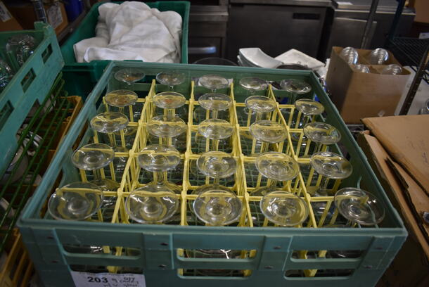 ALL ONE MONEY! Lot of 9 Caddies of Various Glasses Including Ceramic Mugs and Glass Stemware - Image 2 of 12