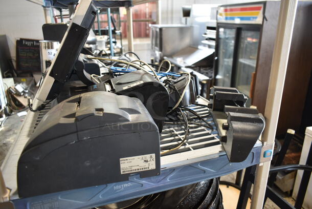 ALL ONE MONEY! Lot of Posiflex XT-3000 POS Monitor, Epson M188B Receipt Printer and SNBC BTP-R880NPV Receipt Printer - Image 3 of 11