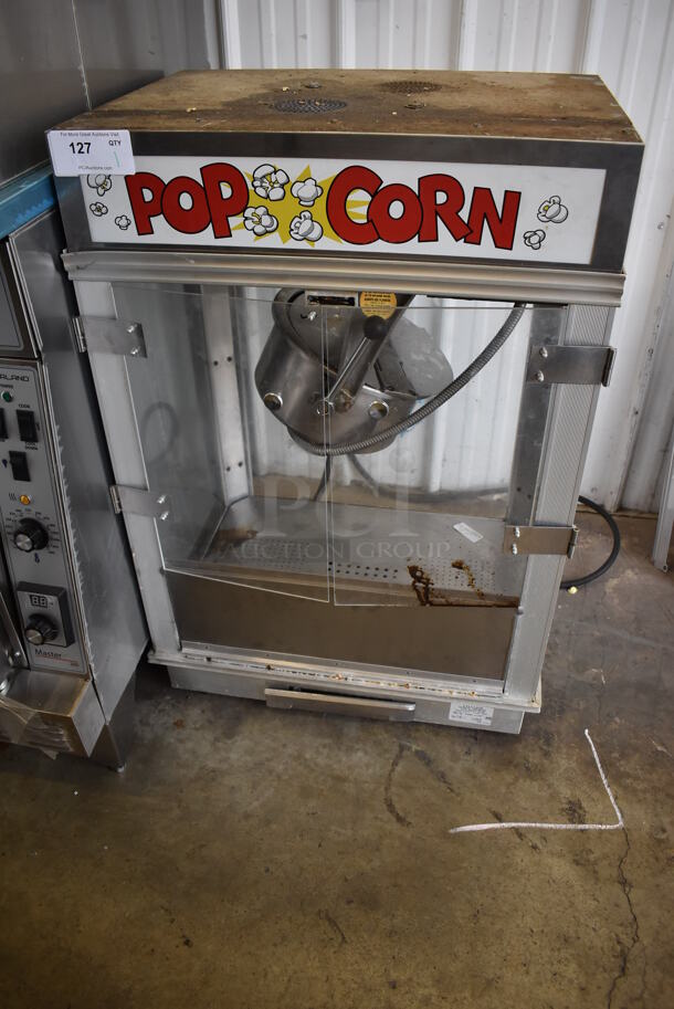Gold Medal Model 2001ST Metal Commercial Countertop Popcorn Machine Merchandiser. 120 Volts, 1 Phase. 27x21x40. Cannot Test Due To Plug Style - Image 3 of 8