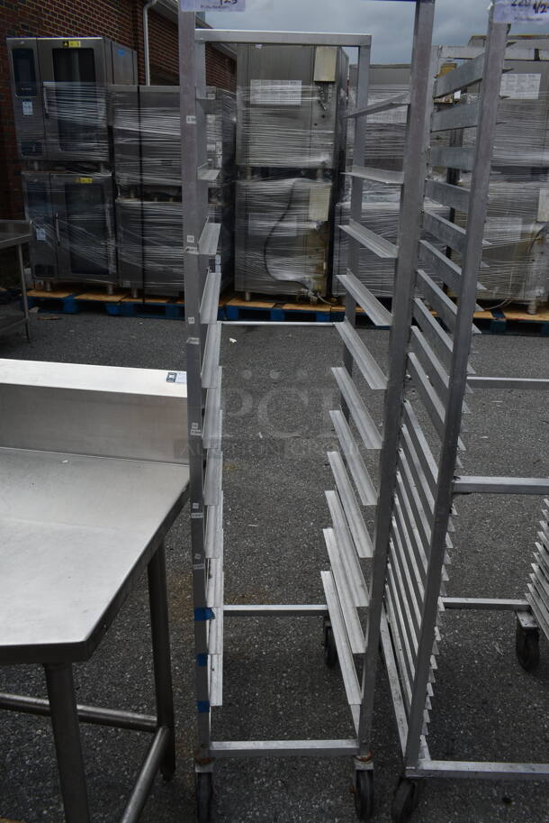 Channel ETPR-5E Metal Commercial Pan Transport Rack on Commercial Casters. 