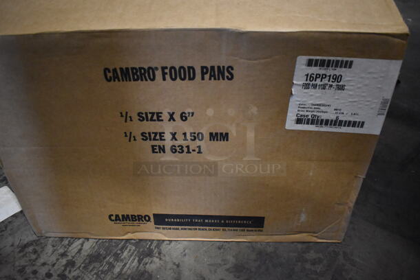 Box of 6 BRAND NEW! Cambro Poly Full Size Drop In Bins. 1/1x6 - Image 4 of 4