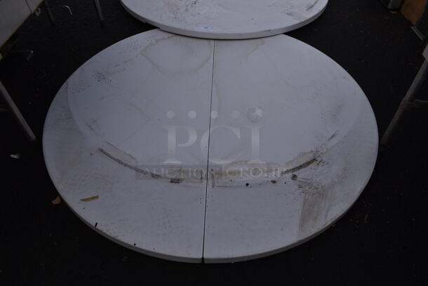 2 Round Folding Tables. Includes 72". 2 Times Your Bid! - Image 3 of 3