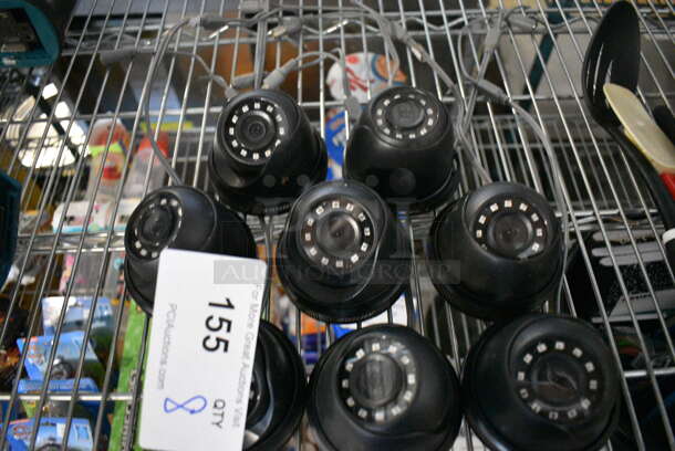 8 Black Dome Security Cameras. 3.5x3.5x3. 8 Times Your Bid! - Image 3 of 4