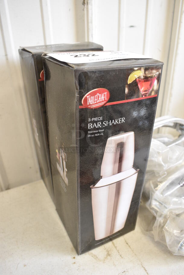 2 BRAND NEW IN BOX! Tablecraft Stainless Steel Bar Shakers. 2 Times Your Bid! - Image 3 of 3