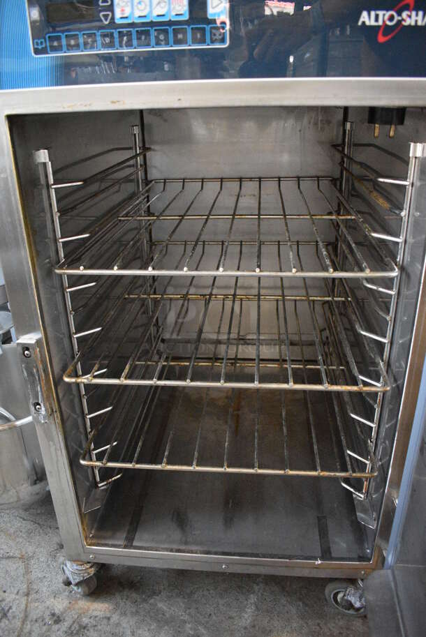 2013 Alto Shaam 1000-TH/III Stainless Steel Commercial Holding Warming Cabinet on Commercial Casters. 208-240 Volts, 1 Phase. 27x29x40 - Image 5 of 6