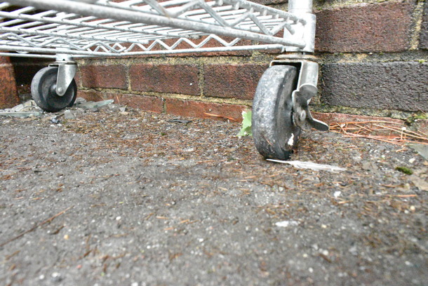 Chrome Finish 5 Tier Wire Shelving Unit on Commercial Casters. BUYER MUST DISMANTLE. PCI CANNOT DISMANTLE FOR SHIPPING. PLEASE CONSIDER FREIGHT CHARGES. - Image 3 of 3
