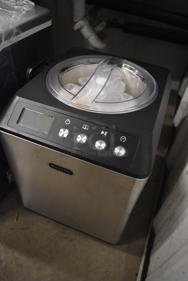 BRAND NEW SCRATCH AND DENT! Whynter ICM-201SB Stainless Steel Commercial Countertop Ice Cream Maker. 110-120 Volts, 1 Phase. 10x12x12. Tested and Working! - Image 3 of 5