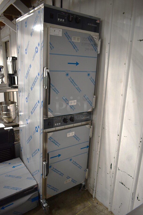 BRAND NEW SCRATCH AND DENT! 2023 Alto Shaam 1000-TH/I Stainless Steel Commercial Electric Powered Cook N Hold Oven on Commercial Casters. 208-240 Volts, 1 Phase.  - Image 2 of 8