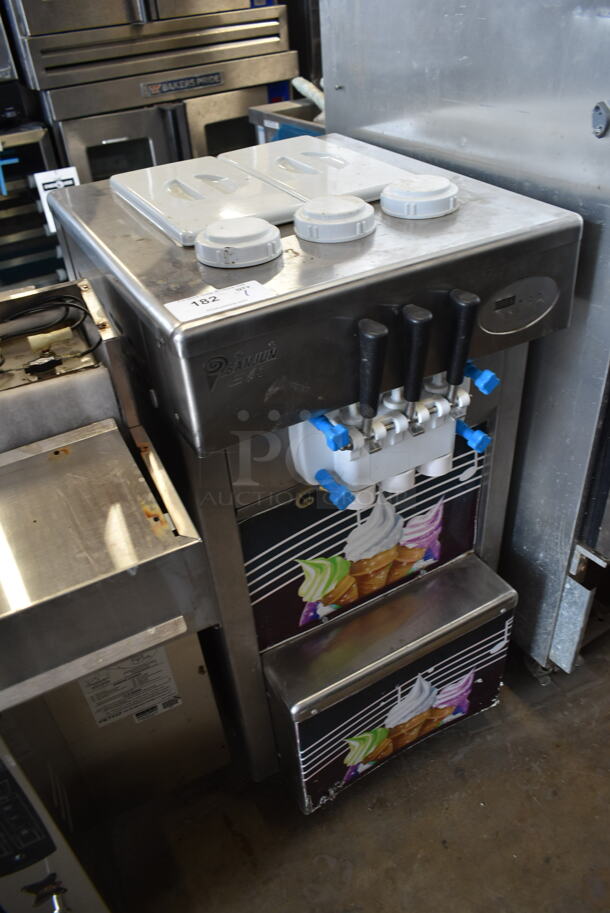 2013 Aspera Stainless Steel Commercial Floor Style Air Cooled2 Flavor w/ Twist Soft Serve Ice Cream Machine on Commercial Casters. 220 Volts. - Image 2 of 10