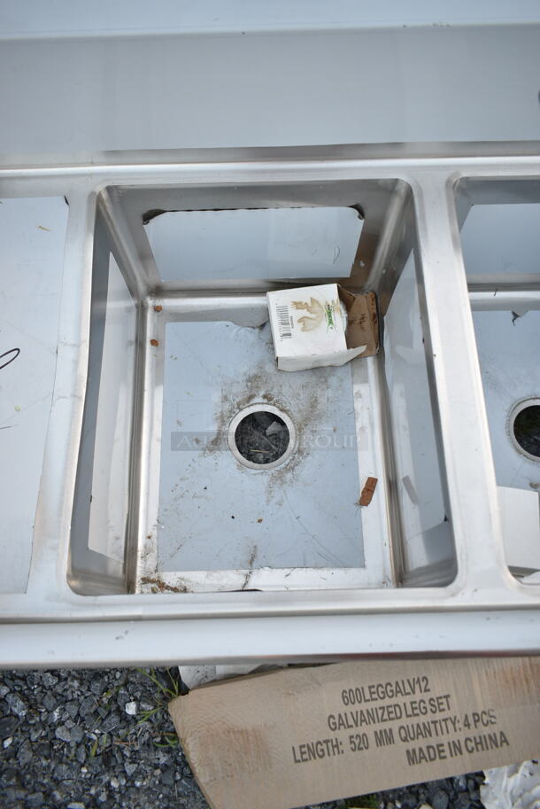 BRAND NEW SCRATCH AND DENT! Regency 600S3162018L Stainless Steel 3 Bay Sink w/ Left Side Drain Board. Bays 16x20x12. Drain Board 16.5x21.5 - Image 5 of 8