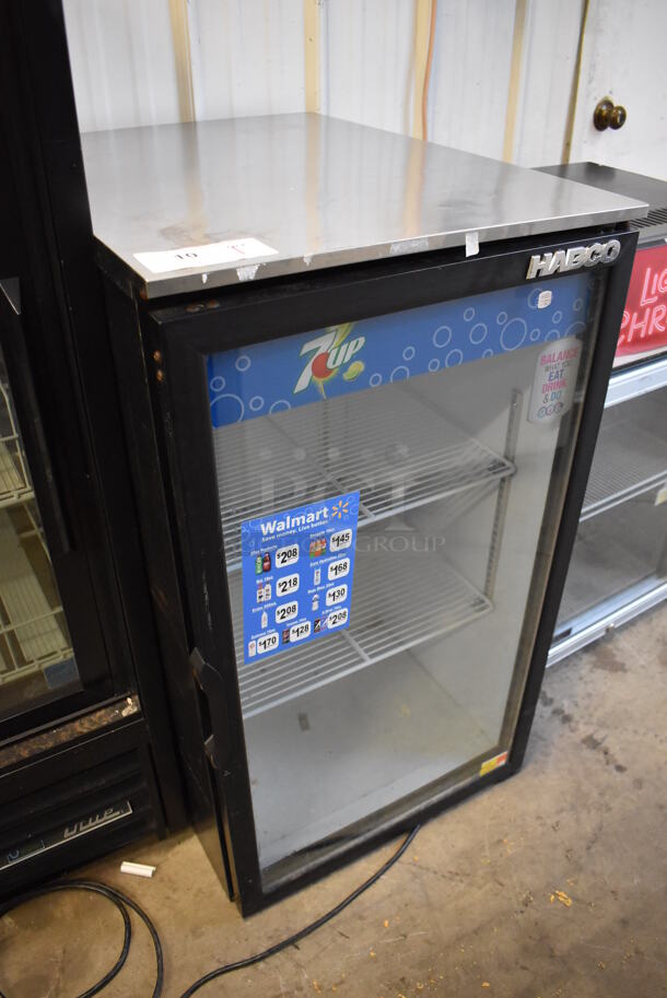 Habco OC6 Metal Commercial Single Door Reach In Mini Cooler Merchandiser. 115 Volts, 1 Phase. 20.5x28x36. Tested and Does Not Power On - Image 2 of 5