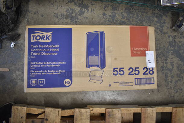 BRAND NEW SCRATCH AND DENT! 552528 Tork Elevation Xpress 552028 Black Wall Mount Multifold Hand Towel Dispenser H2 - Image 2 of 3