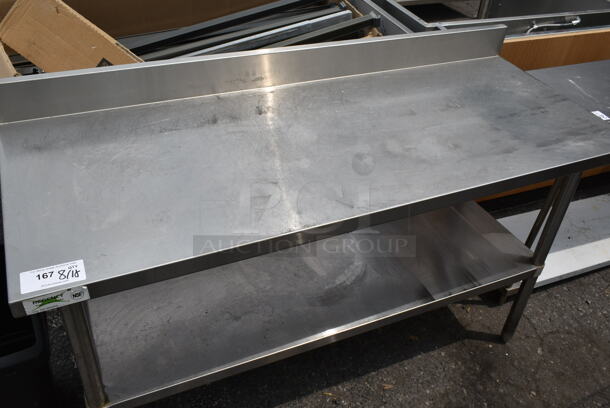 Regency 600TSB2460S Stainless Steel Commercial Table w/ Back Splash and Under Shelf. - Image 2 of 4