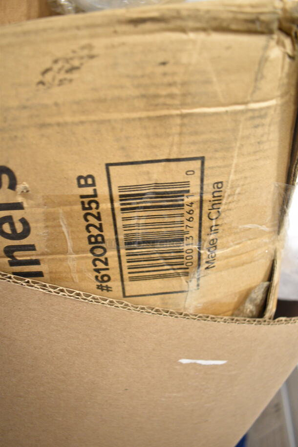 PALLET LOT of 15 BRAND NEW Boxes Including 9998NRKFT New Roots 8 oz. Smooth Single Wall Kraft Compostable Paper Hot Cup - 40/Pack, 612OB225LB Choice 2.25 lb. Oblong Foil Take-Out Container - 500/Case, Dart C90PST1 ClearSeal Hinged Lid Plastic Container 8 1/4" x 8 1/4" x 3" - 250/Case, Choice Paper Scoop Cups, 43306HCUPC Choice 6-Cup High Dome Hinged OPS Plastic Cupcake / Muffin Container, 999P150B Choice 1.5 oz. Black Plastic Souffle Cup / Portion Cup - 100/Pack, 612OB4LB Choice 4 lb. Oblong Foil Take-Out Container - 250/Case. 15 Times Your Bid! - Image 3 of 12