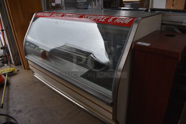 Metal Commercial Floor Style Refrigerated Deli Display Case. 76x37x46. Tested and Powers On But Does Not Get Cold - Image 4 of 5