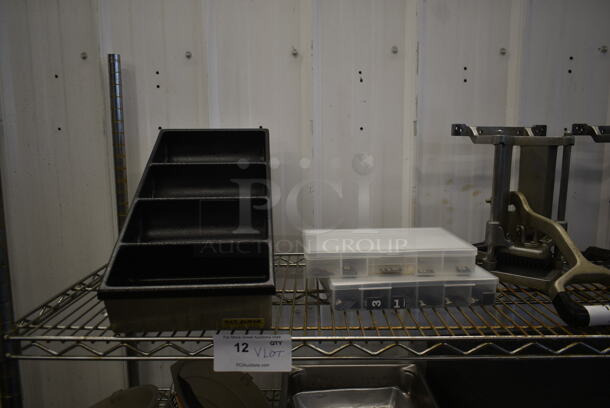 ALL ONE MONEY! Tier Lot of Metal 4 Tier Stand and Poly Brew Baskets - Image 2 of 5