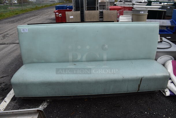 3 Blue Single Sided Booth Seats. 90x26x43. 3 Times Your Bid! - Image 2 of 10
