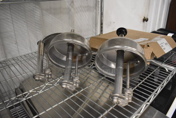 ALL ONE MONEY! Lot of Metal Bowl Guard for Mixer and Server Pump Parts Including 3 Pumps - Image 4 of 9