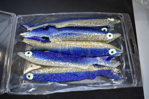 ALL ONE MONEY! Lot of RFM1-47 Blue Fishing Lures