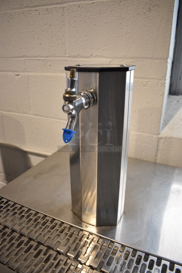 Glastender Model KC24-N1-BS1(R) Stainless Steel Commercial Direct Draw Kegerator w/ Single Tap Beer Tower and Coupler. 115 Volts, 1 Phase. 24x25x52. Tested and Working! - Image 4 of 7