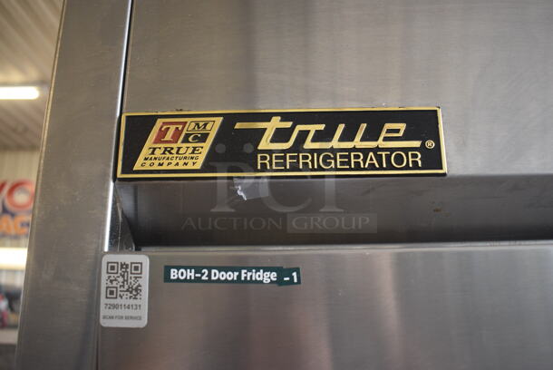 2013 True TG2R-2S 2 Door Stainless Steel Reach in Cooler w/ Poly Coated Racks. 115 Volt, 1 Phase. Tested and Working! - Image 2 of 6