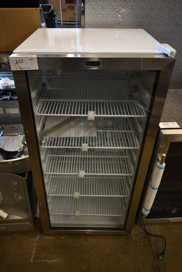 BRAND NEW SCRATCH AND DENT! Whynter CBM-815WS Freestanding 8.1 CF Commercial Beverage Merchandiser. 115 Volt, 1 Phase. Tested and Working! - Image 1 of 4