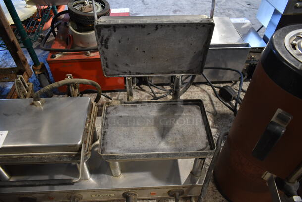 Silesia 1-2 Stainless Steel Commercial Countertop Double Panini Press. Cannot Test Due To Plug Style - Image 3 of 5