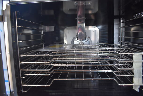 2 BRAND NEW SCRATCH AND DENT! LATE MODEL! Vulcan VC5GD-11D1Z Stainless Steel Commercial Natural Gas Powered Full Size Convection Oven w/ View Through Doors, Metal Oven Racks and Thermostatic Controls on Commercial Casters. 41x31x71. 2 Times Your Bid! - Image 4 of 9