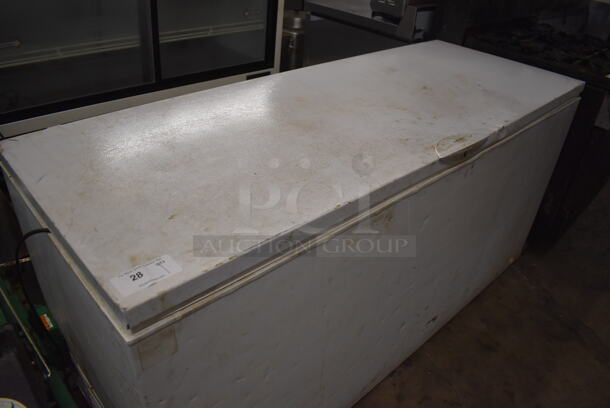 Metal Chest Freezer. 73x29x35.5. Tested and Working! - Image 2 of 6