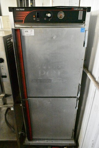 CresCor H137UA12C Metal Commercial Single Door Heated Holding Cabinet on Commercial Casters. 125 Volts, 1 Phase. Tested and Working!