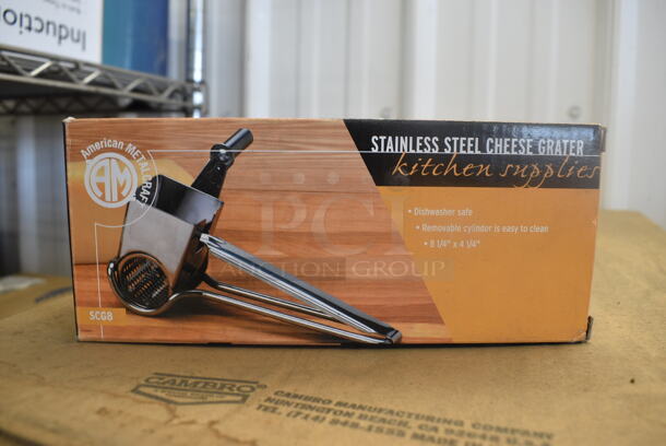 BRAND NEW IN BOX! American Metalcraft Stainless Steel Cheese Grater. 
