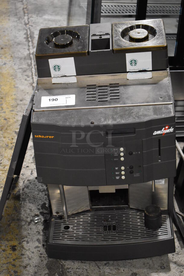 Schaerer Ambiente Stainless Steel Commercial Countertop Coffee Espresso Machine w/ Steam Wand. 210 Volts. 17x18x27 - Image 1 of 9